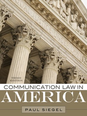 cover image of Communication Law in America
